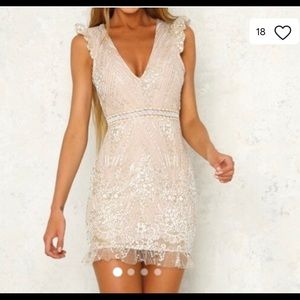 Hello molly champagne dress